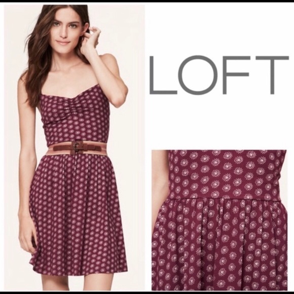 Loft Fit and Flare Cami Dress - Picture 1 of 5